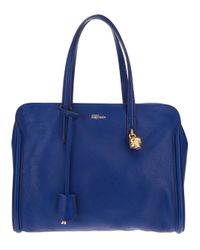 alexander mcqueen blue bag
