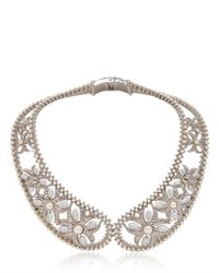Alexander McQueen | Metallic Pearl Brass Collar Necklace | Lyst