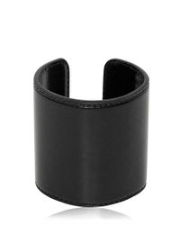 Ann Demeulemeester | Black Leather Cuff Bracelet | Lyst