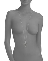 John Hardy | Metallic Sterling Silver Cross Pendant Necklace | Lyst