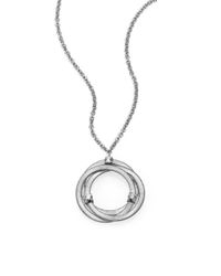 Marco Bicego | Metallic Goa Diamond & 18K White Gold Interlocking Pendant Necklace | Lyst