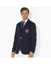 Lyst - Polo Ralph Lauren Three-button Crest Sport Coat in Blue for Men