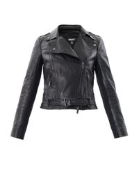 leather jacket dkny