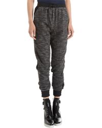 Alexander Wang Black Leaf Print Sweatshirt