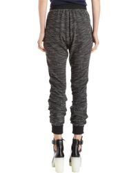 Alexander Wang Black Leaf Print Sweatshirt