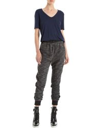 Alexander Wang Black Leaf Print Sweatshirt