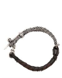 Emanuele Bicocchi | Black Wire Bracelet for Men | Lyst