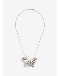 Alexander McQueen | Metallic Skull And Bee Charms Pendant | Lyst