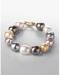 Majorica | 14mm Multicolor Baroque Pearl Strand Bracelet | Lyst