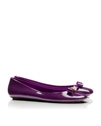 tory burch purple ballet flats