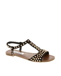 steve madden flat sandals with studs