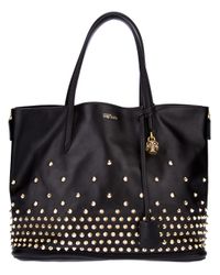 Alexander McQueen Large Studded Tote in Black - Lyst