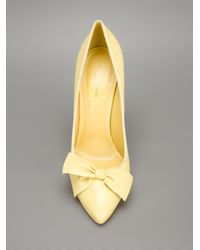 yellow bottega heels