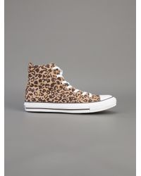 leopard print trainers converse