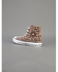 leopard print trainers converse