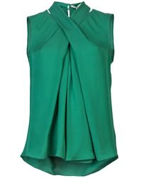 Halston Sleeveless Top in Emerald (Green) - Lyst