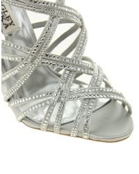 badgley mischka grey shoes