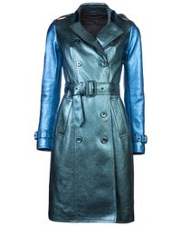 Burberry Cotton The Chelsea – Short Heritage Trench Coat Stone in Blue ...