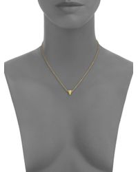 Eddie Borgo | Metallic Single Cone Necklace | Lyst