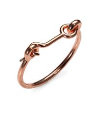 Eddie Borgo | Metallic Door Latch Bracelet/Rose Gold | Lyst
