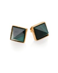 Kelly Wearstler | Green Pavlov Malachite Stud Earrings | Lyst