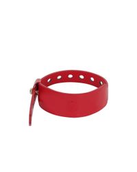 McQ | Red Logo Stamp Wristband | Lyst