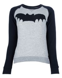 Zoe Karssen Bat Sweatshirt in Grey (Gray) - Lyst