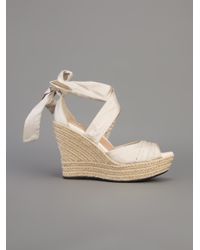 UGG Lucianna Wedge Sandal in Champagne (Metallic) - Lyst