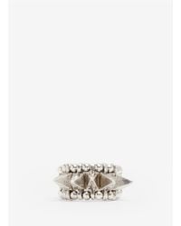 Philippe Audibert | Metallic Spiked Elasticated Ring | Lyst