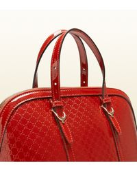 gucci red patent leather bag