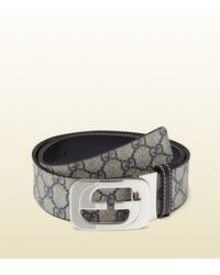 gucci belt interlocking g buckle mens