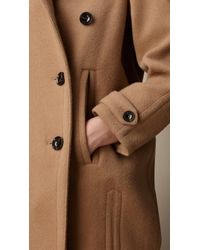 burberry cashmere cocoon wool coat camel