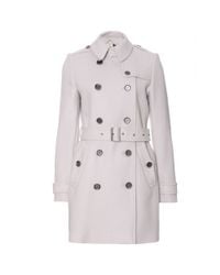 Burberry Brit Pink Balmoral Wool Trench Coat