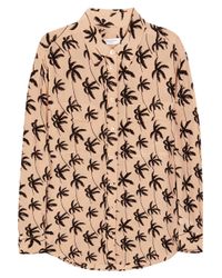 Equipment Pink Signature Printed Washedsilk Shirt