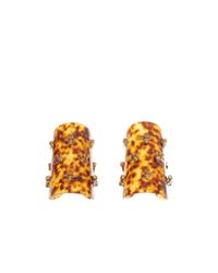 Alexander McQueen | Multicolor Plexi Tortoiseshell Bee Cuff | Lyst