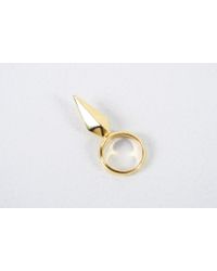 Chris Habana - Metallic Fractal Mini Spike Ring Polished Gold for Men - Lyst