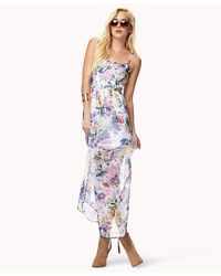 maxi forever watercolor floral dress