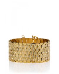 Rebecca Minkoff | Metallic Hexagon Bracelet | Lyst