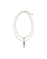 Club Monaco | Metallic Angel Wing Layering Necklace | Lyst