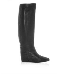 lanvin hidden wedge boots