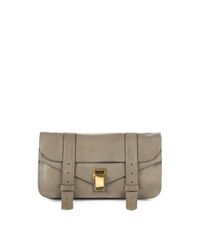 Proenza Schouler | Gray Ps1 Pouchette Clutch | Lyst
