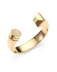 Saint Laurent | Metallic 18k Yellow Gold Over Sterling Silver Bracelet | Lyst