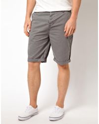 longer length chino shorts