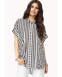 black and white vertical striped shirt womens