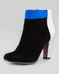 color block bootie