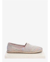 TOMS | Natural Classics Baxter Woven-stripe Slip-ons | Lyst