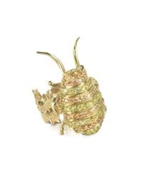 Bernard Delettrez - Metallic Gold With Sapphires Cockroach Ring - Lyst