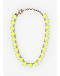 J.Crew | Yellow Neon Stone Necklace | Lyst