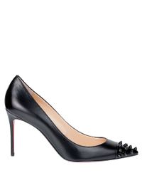 christian louboutin Geo pump Navy leather | cosmetics digital ...  