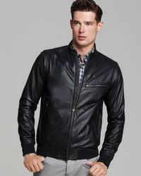 theory black leather jacket